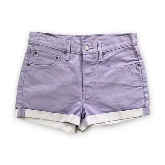 Levi's
501 High Rise Women's Colored Denim Shorts in Lavender - Picture 1 of 7